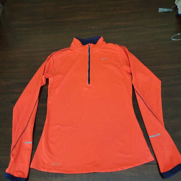 Nike Running Element Dri Fit 1/4 Zip Top Women's XS Long Sleeve Running Shirt - Picture 1 of 8